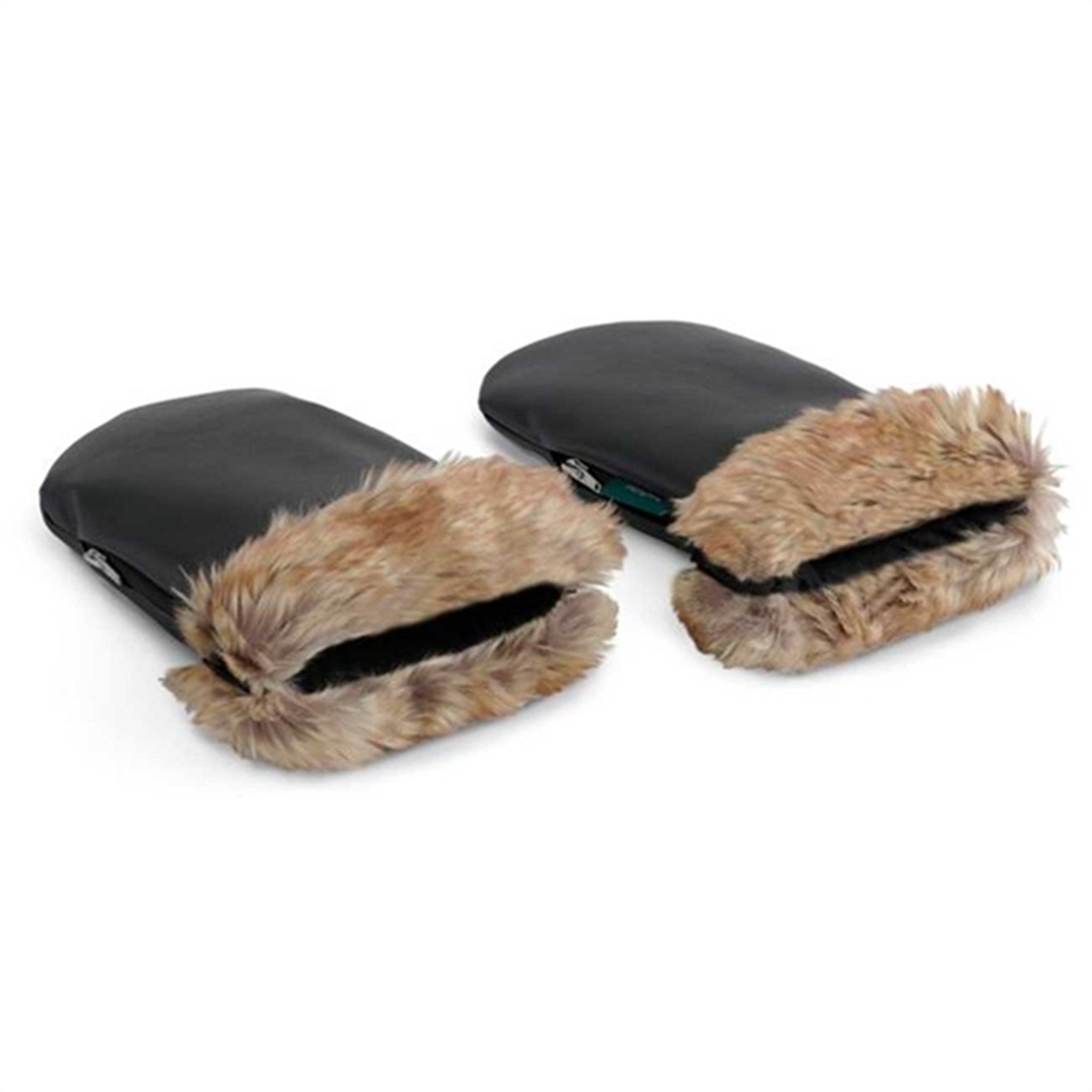 KongWalther Østerbro Baby Carriage Mittens Faux Black Fur
