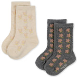 Konges Sløjd Pointelle Socks 2-pack Flower