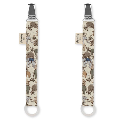 Konges Sløjd Pacifier Strap 2-pack Safari