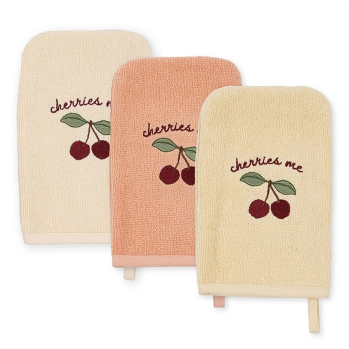 Konges Sløjd Washcloth 3-pack Cherry