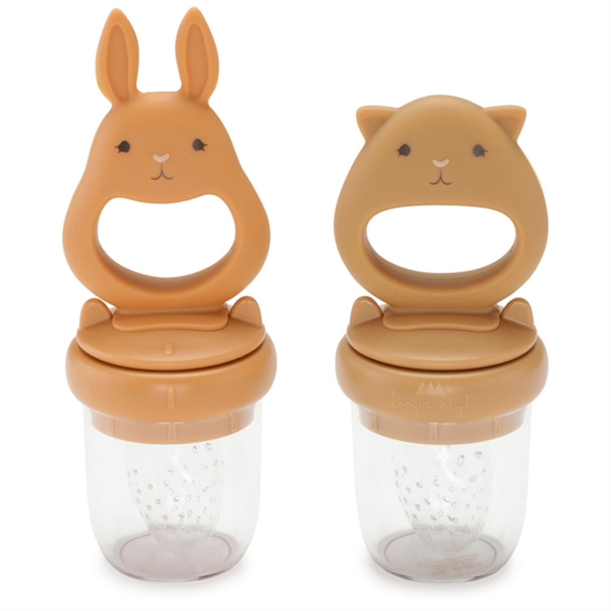 Konges Sløjd Fruit Feeding Pacifier 2-pack Almond/Terracotta