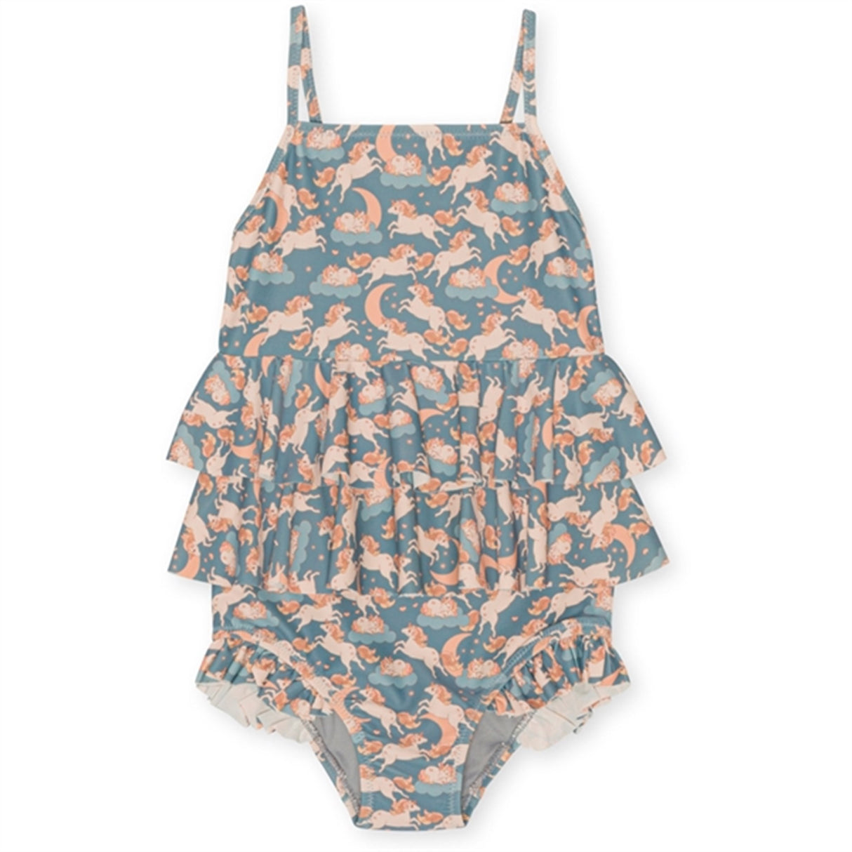 Konges Sløjd Unicorn Blue Manuca Frill Swimsuit