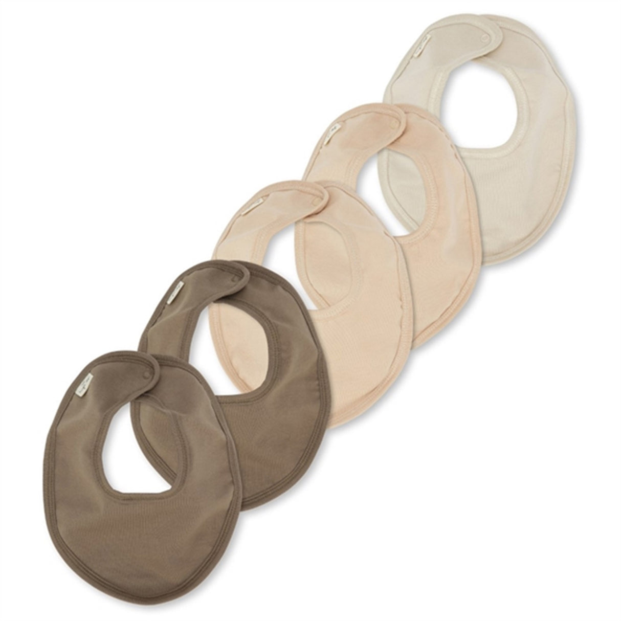 Konges Sløjd Basic Bib 5-pack Toasted Almond