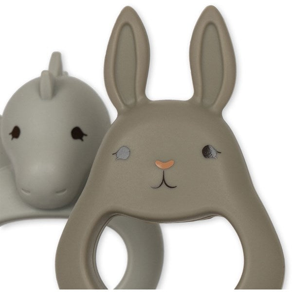 Konges SløjdFruit Feeder Dragon & Bunny 2-Pack Topanga Beach/Stone 3