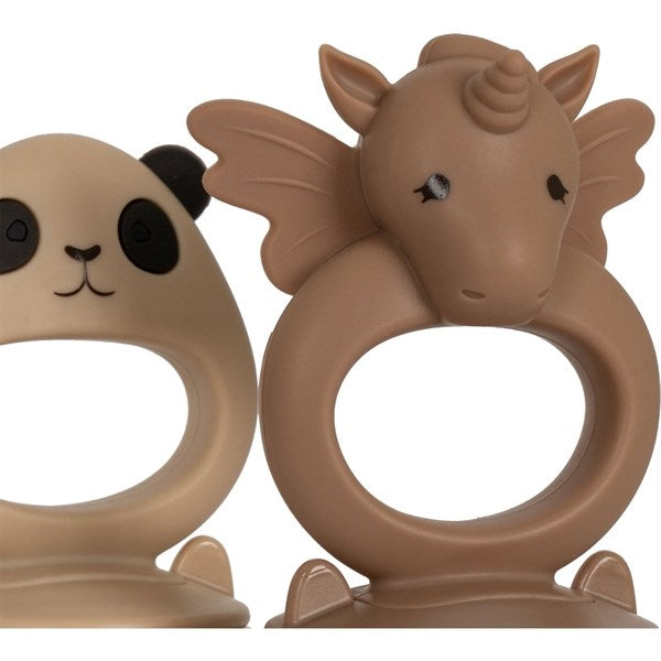 Konges Sløjd Fruit Feeder Unicorn & Panda 2-Pack Shell/Blush 3