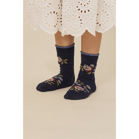 Konges Sløjd Jacquard Flowers Socks 2-Pack Flower 2