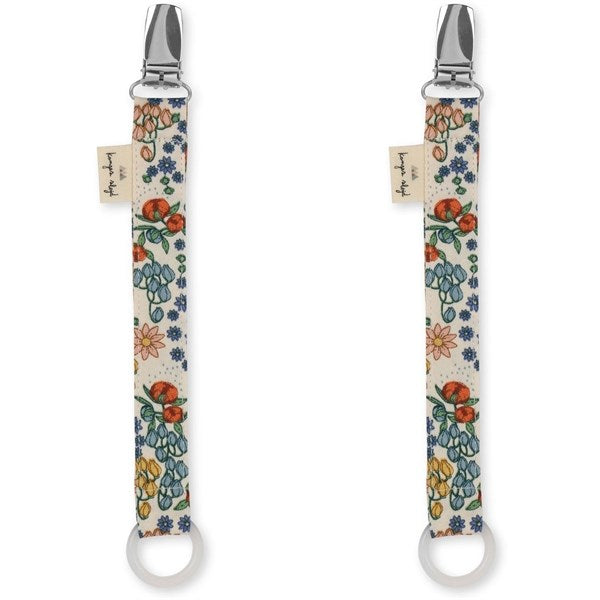 Konges Sløjd Pacifier Clips 2-Pack Bibi Fleur