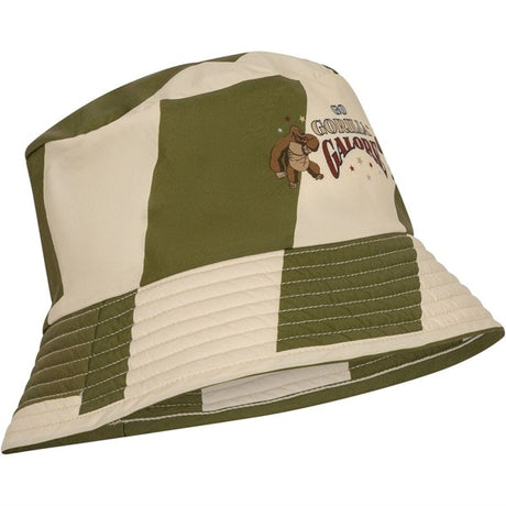 Konges Sløjd Asnou Bucket Hat Dark Olive/Creamy White