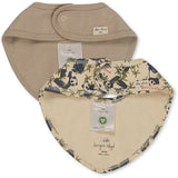 Konges Sløjd Bib 2-Pack Basis Panda/Oxford Tan 3