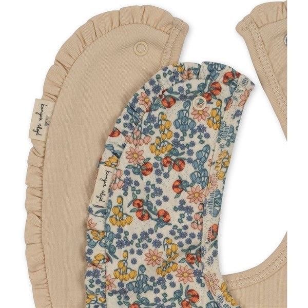 Konges Sløjd Bib Basis 2-Pack Frill Bibi Fleur/Brazilian Sand 4