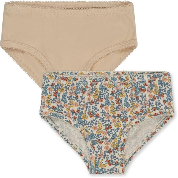 Konges Sløjd Bibi Fleur/Brazilian Sand Basis 2-pack Underpants