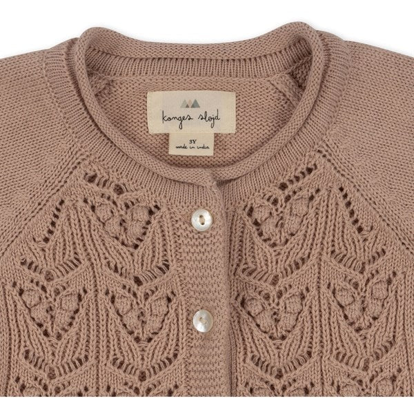 Konges Sløjd Peach Blush Cabby Knit Cardigan 5