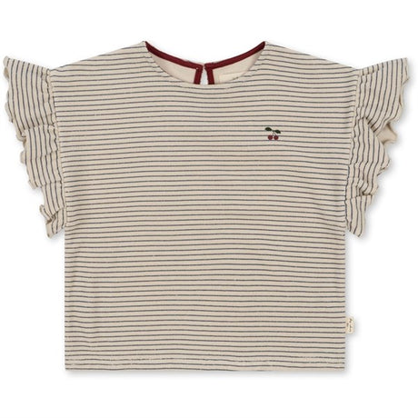 Konges Sløjd Stripe Bluie Itty Frill T-shirt