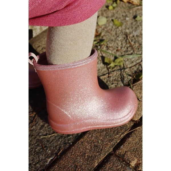 Konges Sløjd Luc Lightweight Glitter Rubber Boots Glitter Rose