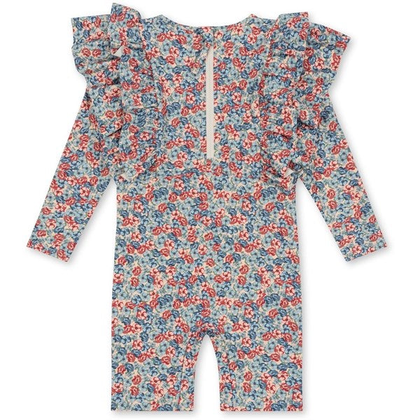 Konges Sløjd Manuca Frill UV Onesie Rosie Blue 5