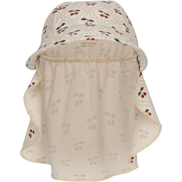 Konges Sløjd Manuca Frill Sun Hat Cherry Motif 2