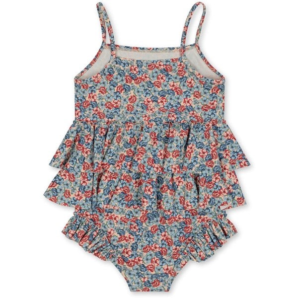 Konges Sløjd Manuca Frill Swim Suit Rosie Blue 9