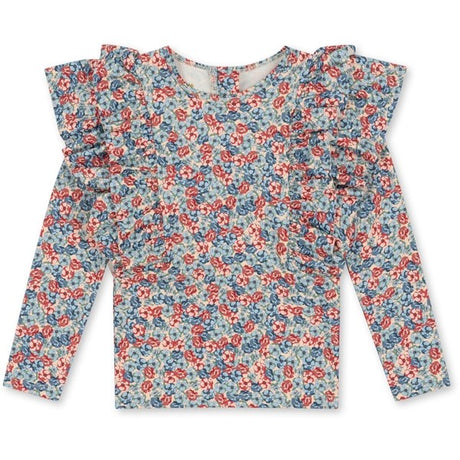 Konges Sløjd Manuca Frill Swim Blouse Rosie Blue