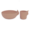 Konges Sløjd Silicone Bowl and Cup Set Bunny Blush