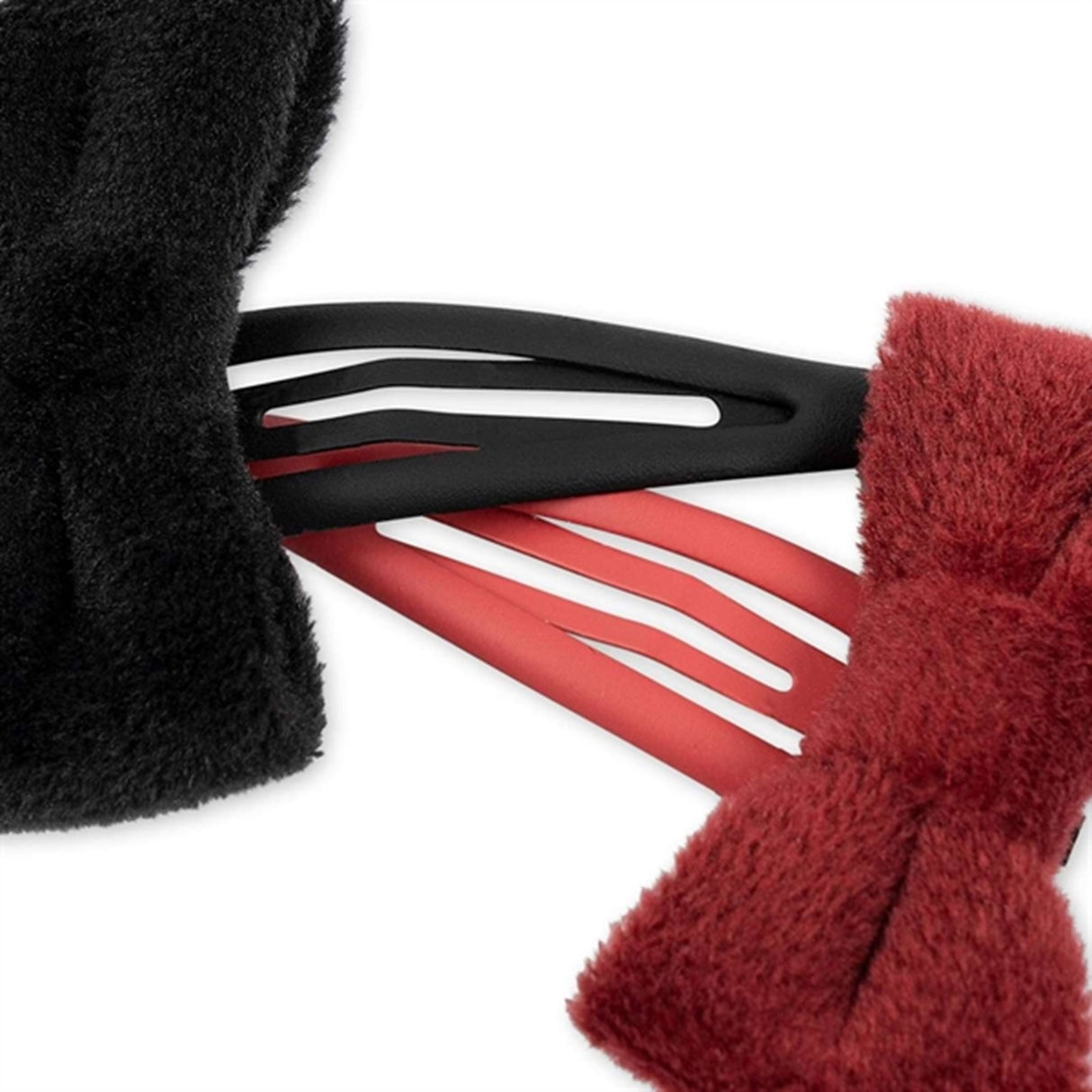 Konges Sløjd Hair Clip Velvet Bowie 4-pack Red/Black 3