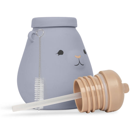 Konges Sløjd Silicone Drinking Bottle Teddy Quicksilver 2