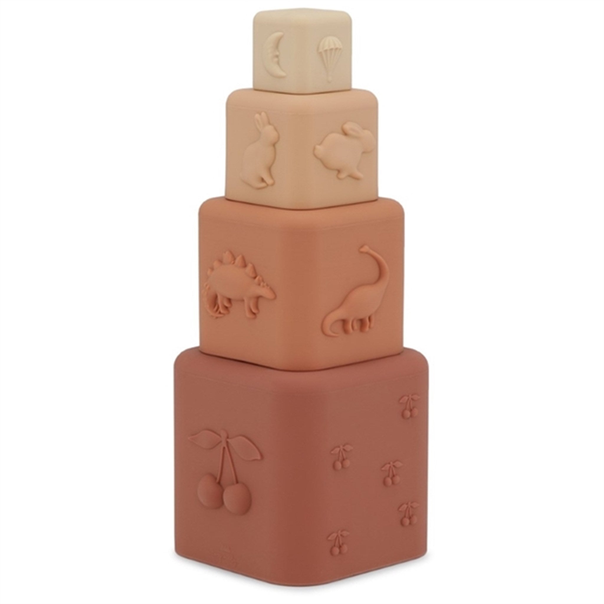 Konges Sløjd Silicone Stacking Tower Rosesand Mix