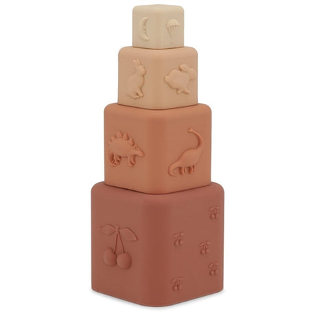 Konges Sløjd Silicone Stacking Tower Rosesand Mix