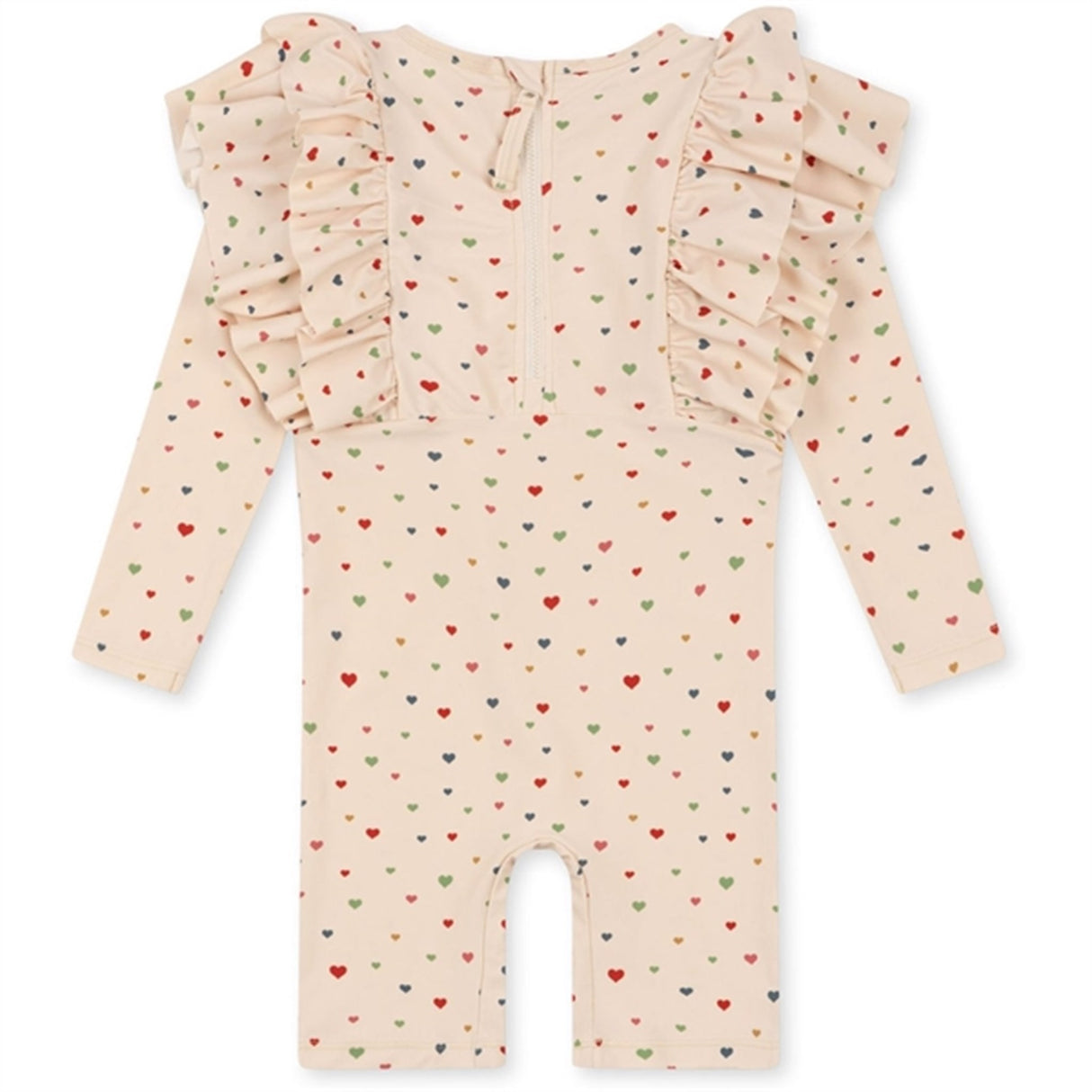 Konges Sløjd Multi Hearts Manuca Frill UV Swim Onesie 7