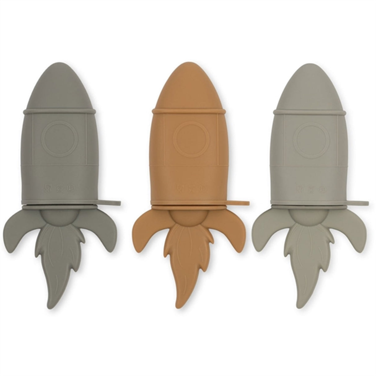 Konges Sløjd Ice Cream Molds 3-pack Rocket Almond Mix