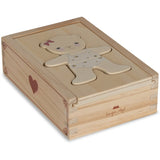 Konges Sløjd Wooden Teddy Dress-Up Puzzle Red 2