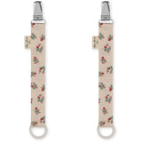 Konges Sløjd Pacifier Strap 2-pack Fleur Tricolore