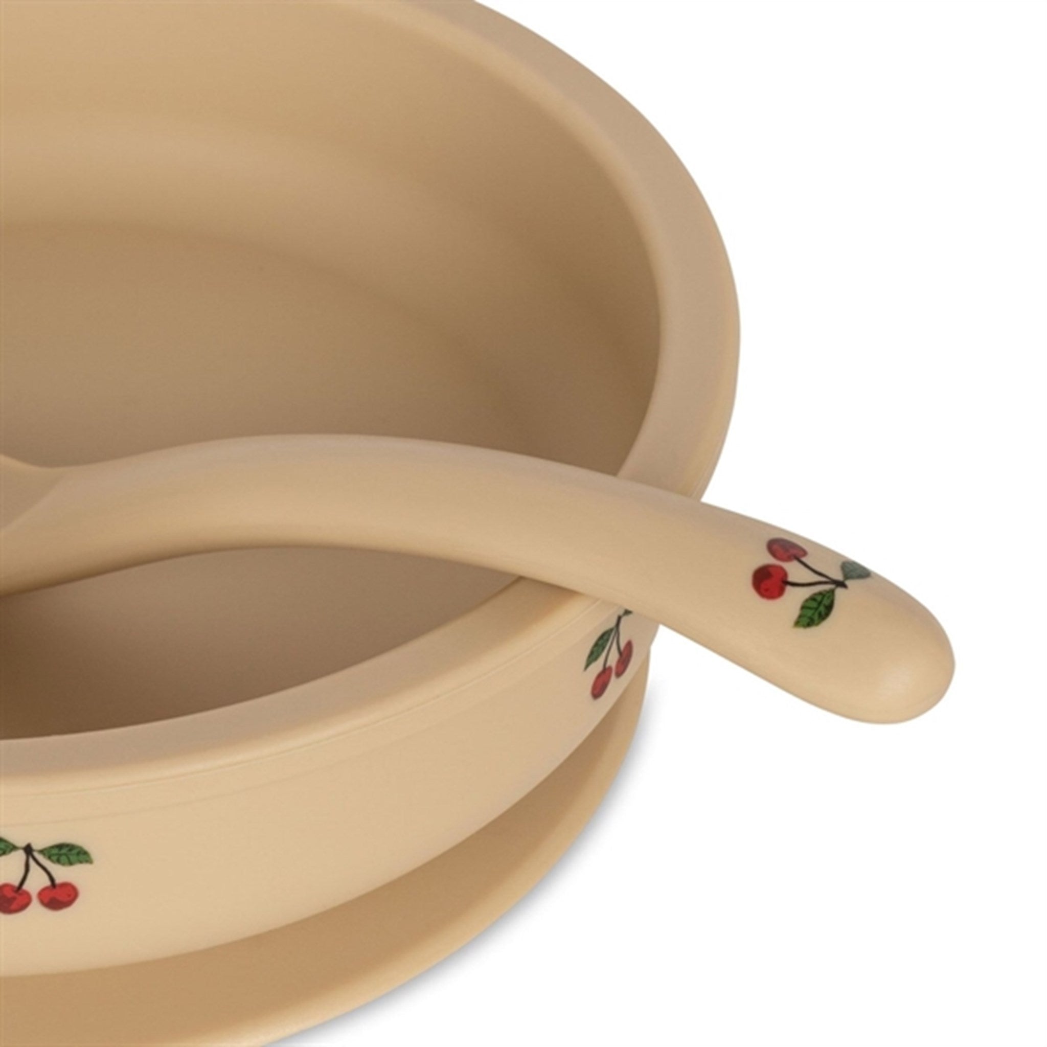 Konges Sløjd Cherry Silicone set with bowl and Spoon 2