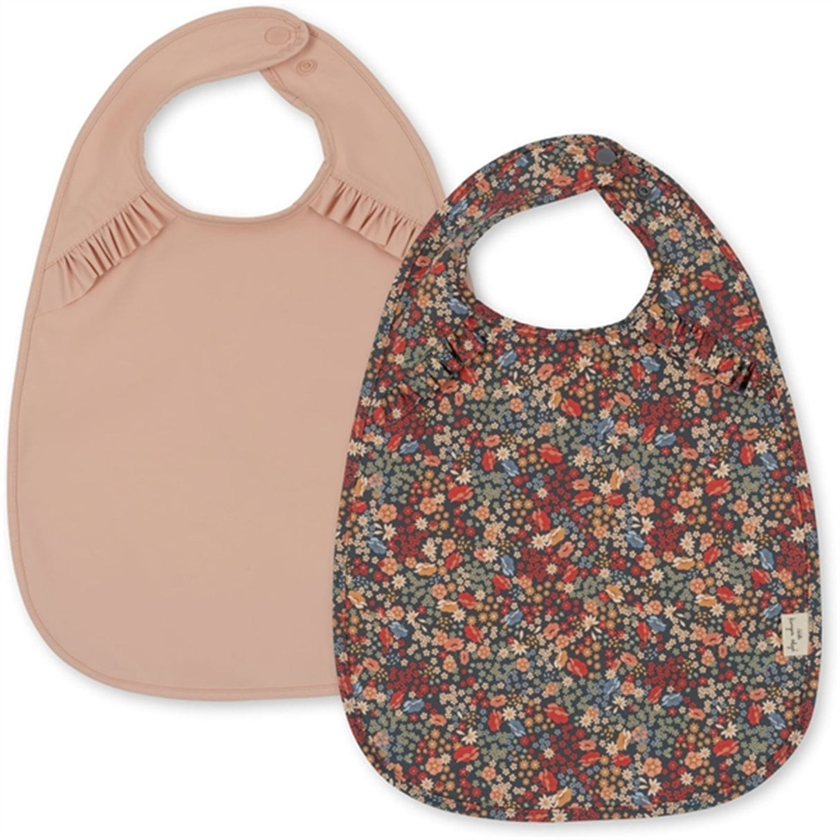 Konges Sløjd Bib With Frill Villetta Blue 2-Pack