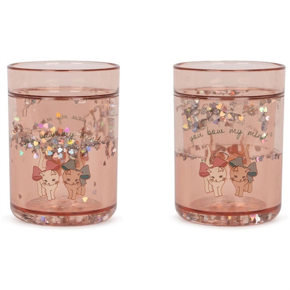 Konges Sløjd Bow Kitty 2-Pack Glitter Cups