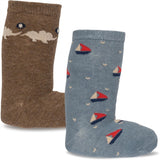 Konges Sløjd Elephant/Boat 2-Pack Lapis Socks