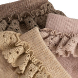 Konges Sløjd Rose/Sand/Roebuck 3-Pack Lurex Lace Socks 5