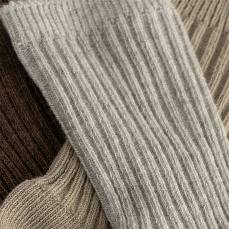 Konges Sløjd Soft Grey/Ment/Brown 3-Pack Rib Socks 2