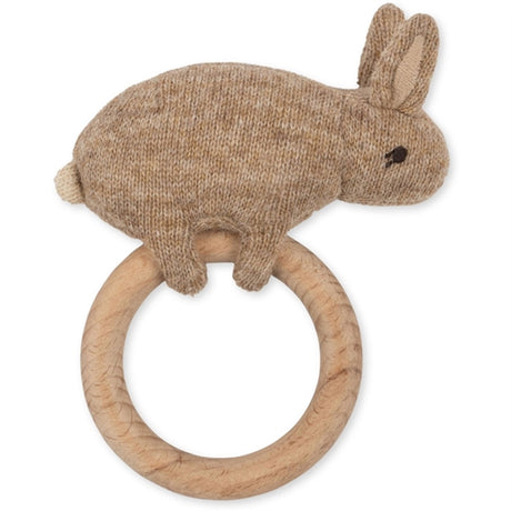 Konges Sløjd Beige Activity Knit Ring Bunny