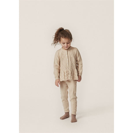 Konges Sløjd Almond Milk Cabby Frill Wool Cardigan 2