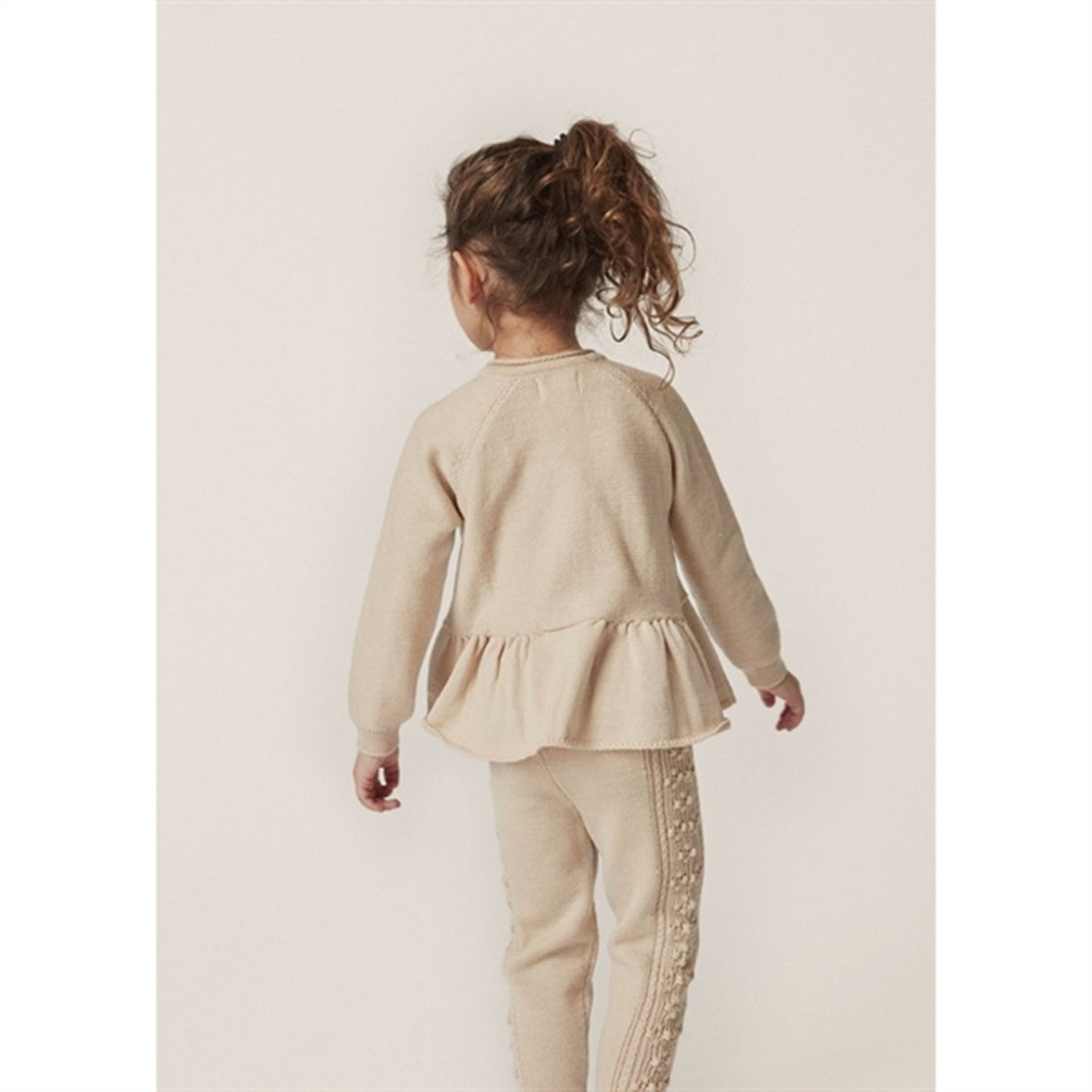 Konges Sløjd Almond Milk Cabby Knit Wool Pants 4