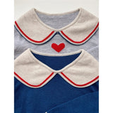 Konges Sløjd Heart Stripe Maxime Knit Collar Blouse 9