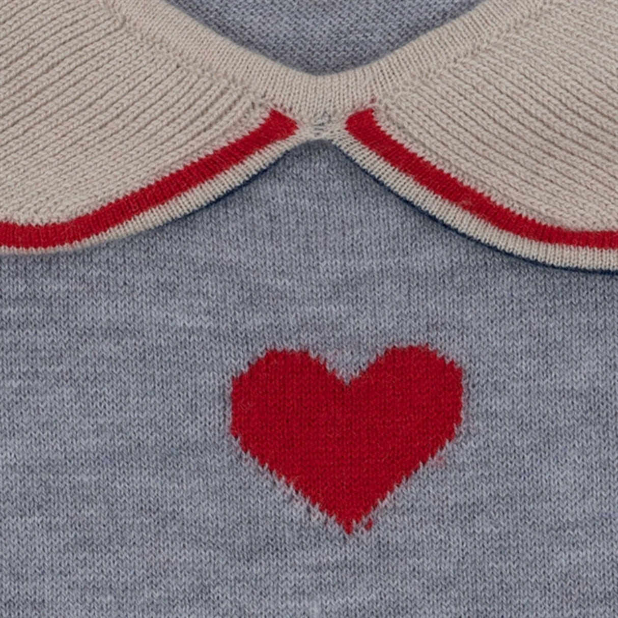 Konges Sløjd Heart Stripe Maxime Knit Collar Blouse 7