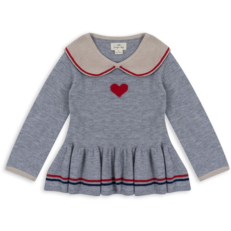 Konges Sløjd Heart Stripe Maxime Knit Collar Blouse