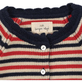 Konges Sløjd Navy Stripe Meo Scallop Knit Cardigan 7