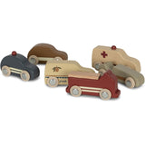 Konges Sløjd Beige Wooden Mini Cars 9 Pcs