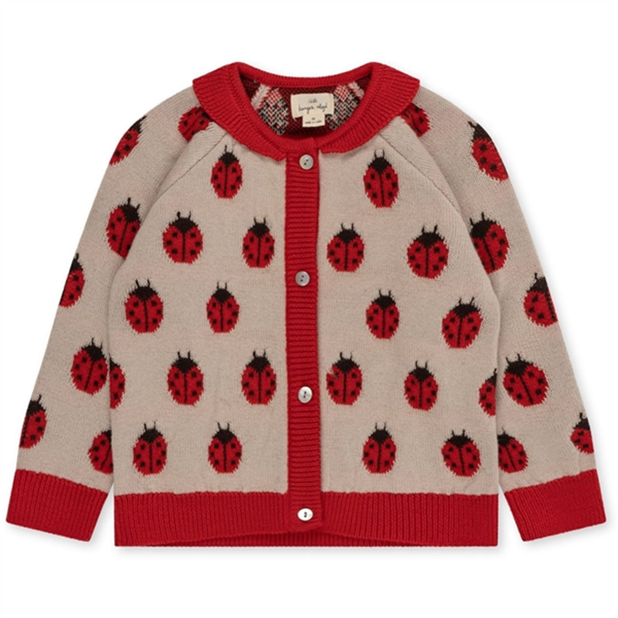 Konges Sløjd Ladybug Belou Knit Wool Cardigan