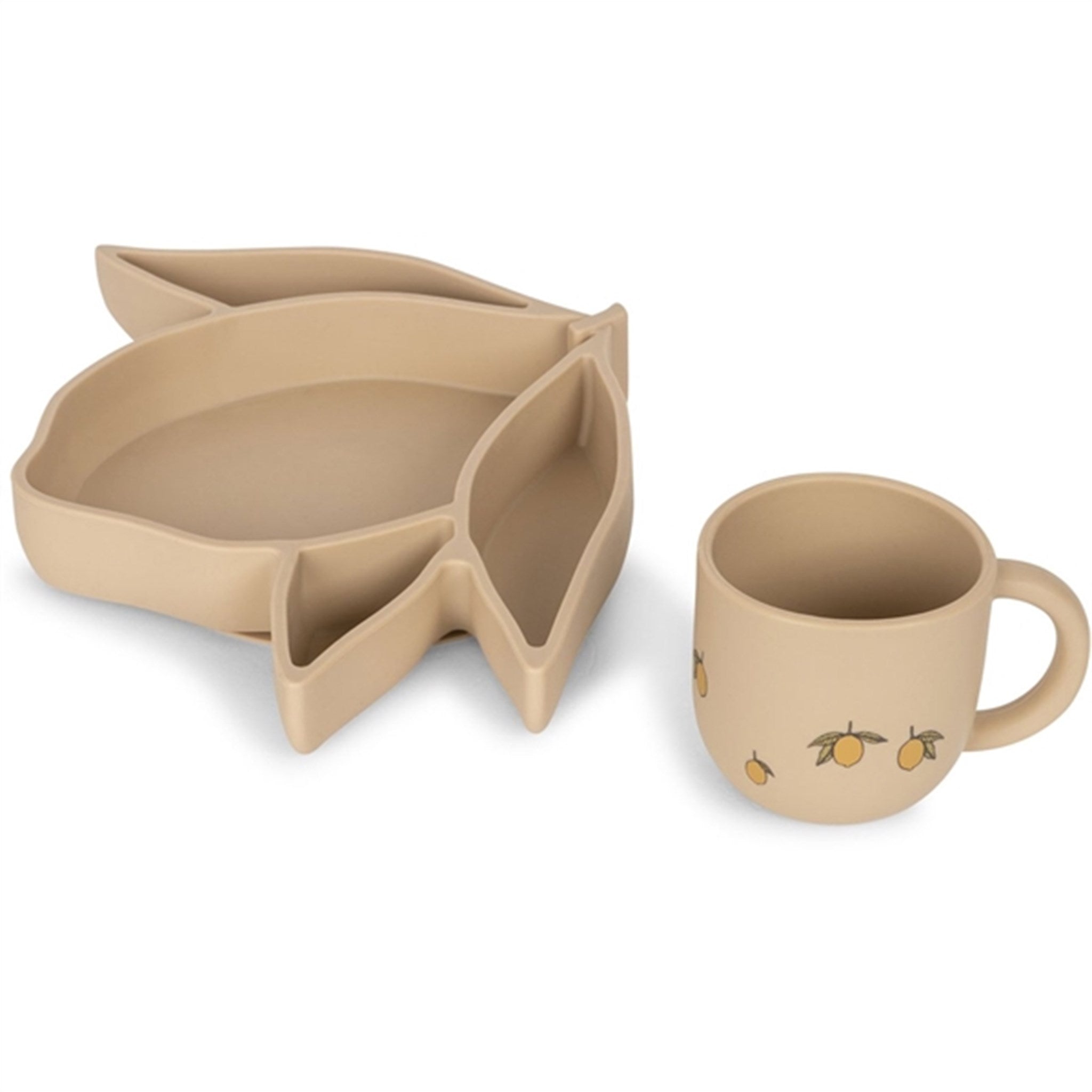 Konges Sløjd Warm Clay Silicone Lemon Bowl and Cup