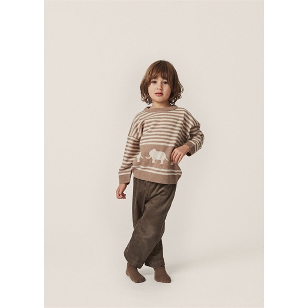 Konges Sløjd Brown Melange Loui Knit Blouse 2