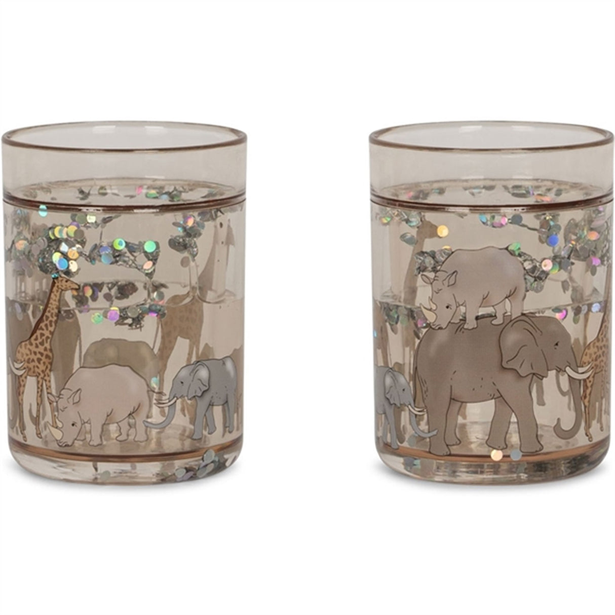 Konges Sløjd Glitter Cups 2-pak Safari