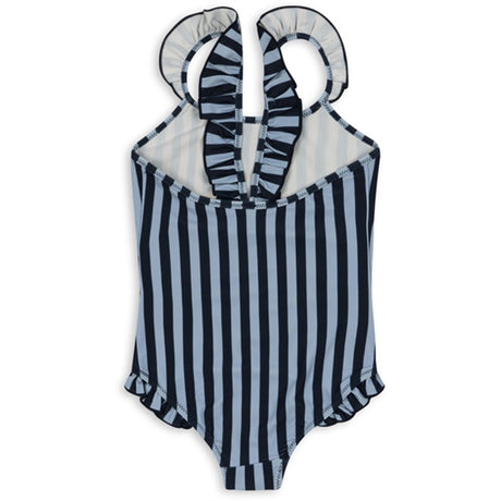 Konges Sløjd Navy Stripe Dea Frill Swimsuit 2